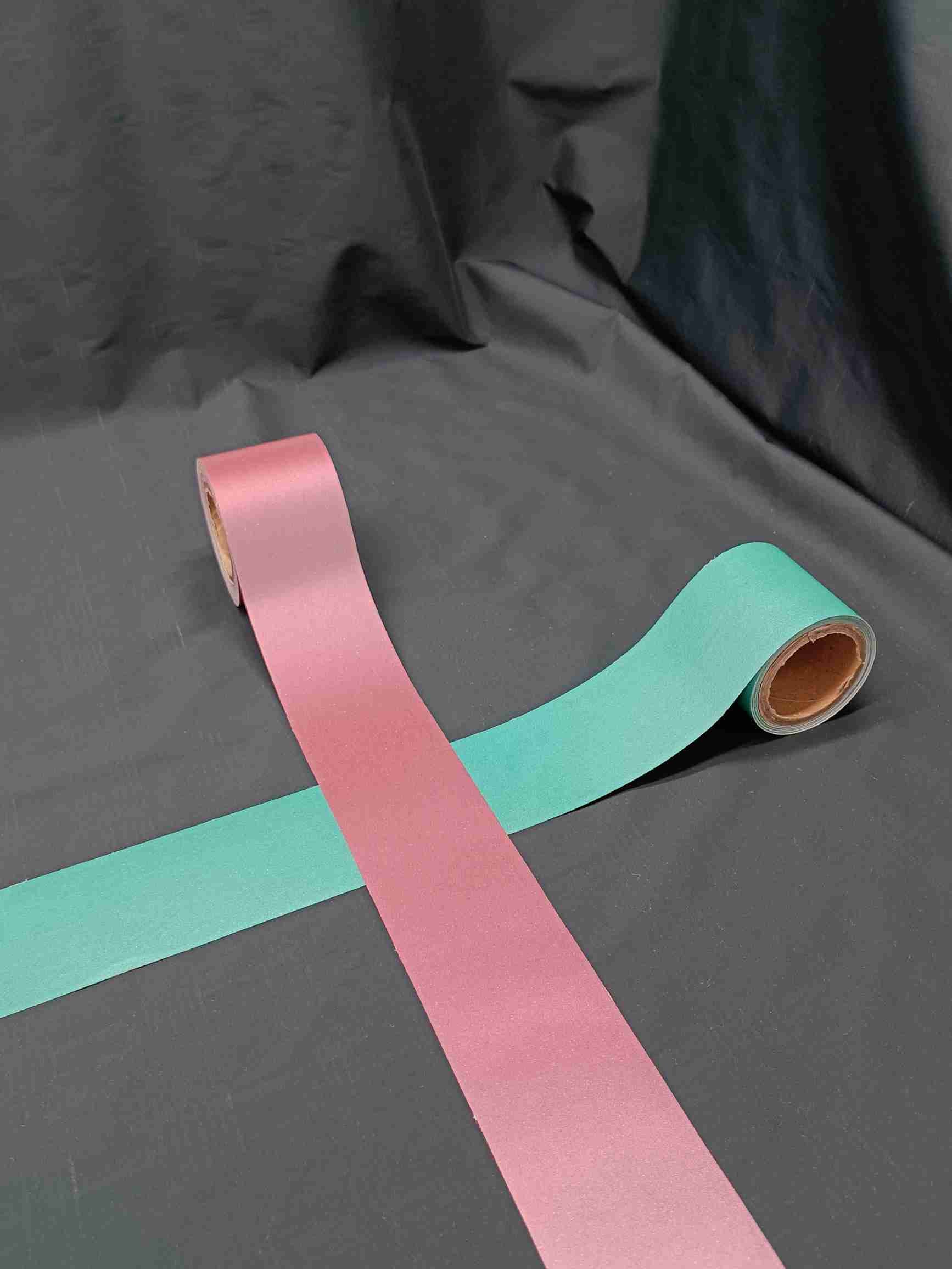 High Visible Colorful Reflective Fabric Polyester Reflective Tape For Garments Bags Hat