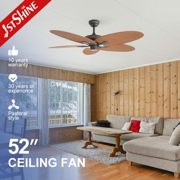 35W Power 5 ABS Leaf 5 Speeds Remote Control Antique Style Ceiling Fan NO