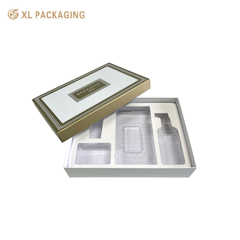 Custom Design Paper Box Skin Care Set Packaging High Quality Cosmetic Box Different Styles With Blister Tray