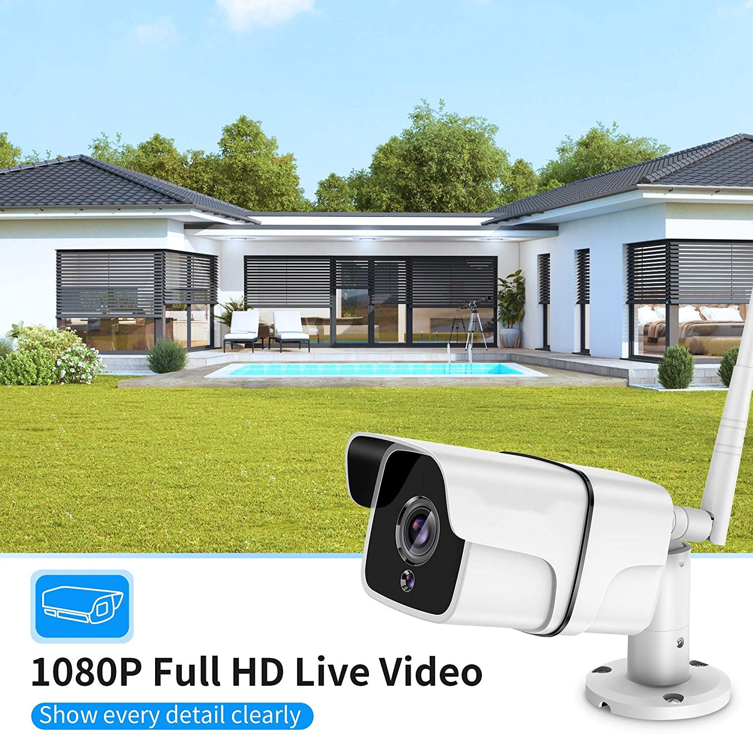 Wireless Cctv Camera 2.0MP Indoor Outdoor