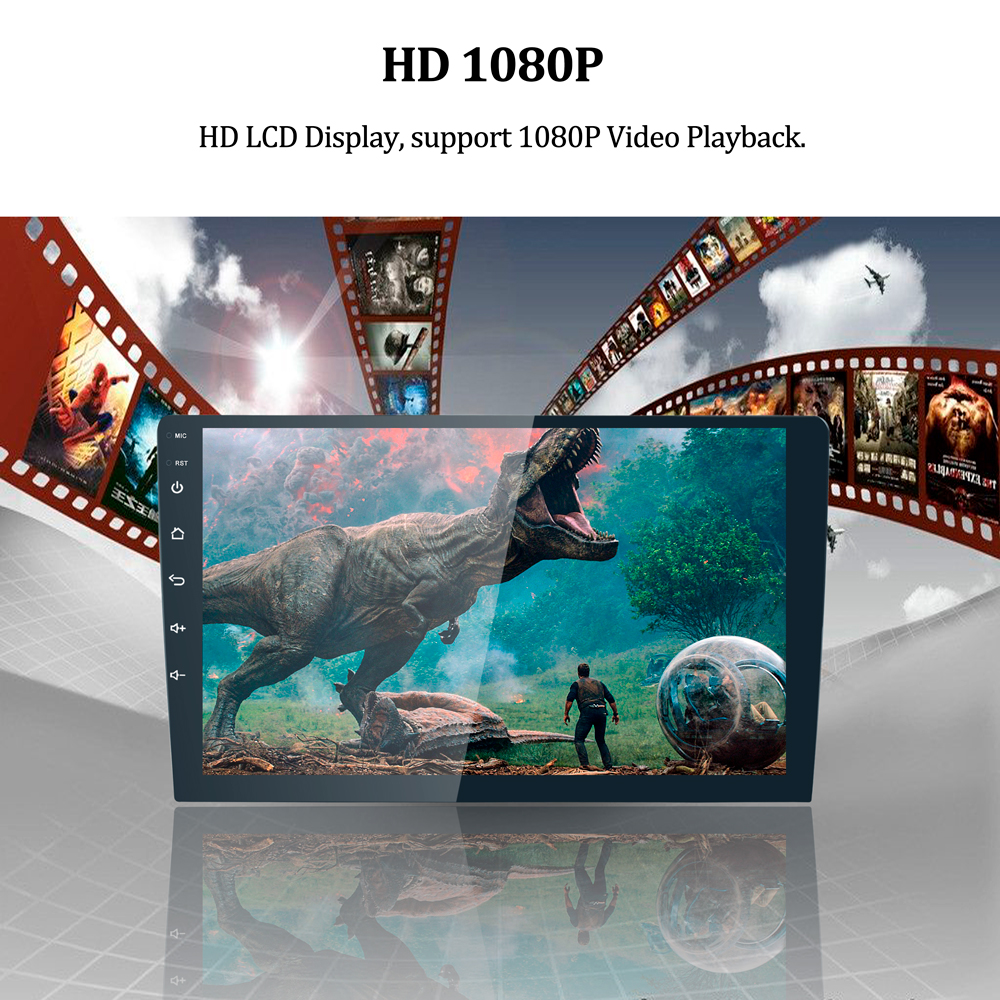 10 Inch Touch Screen Universal Car Radio with Multi Language and 2 Din Build-in Design