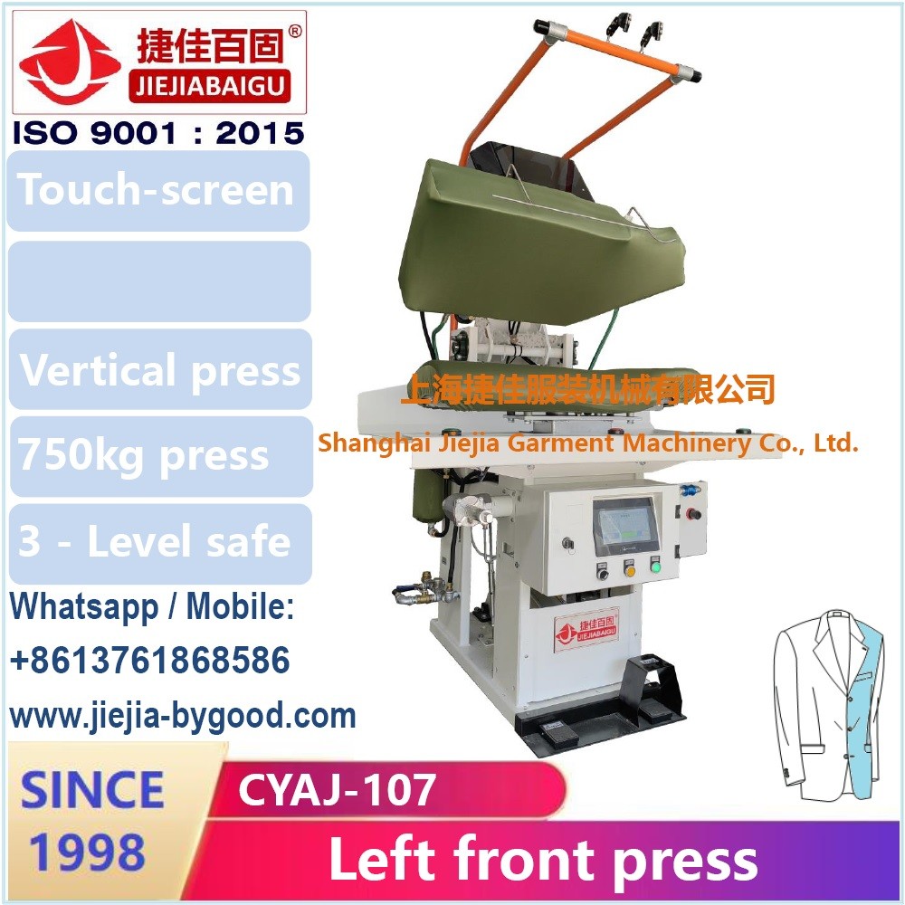 Jacket blazer steam automatic garment press machine vertical press front touch screen