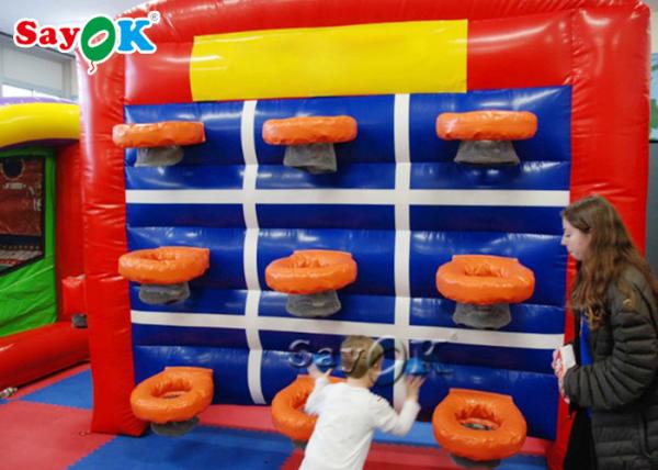 Inflatable Lawn Games OEM Inflatable Basketball Hoop Toys Interactive Kid