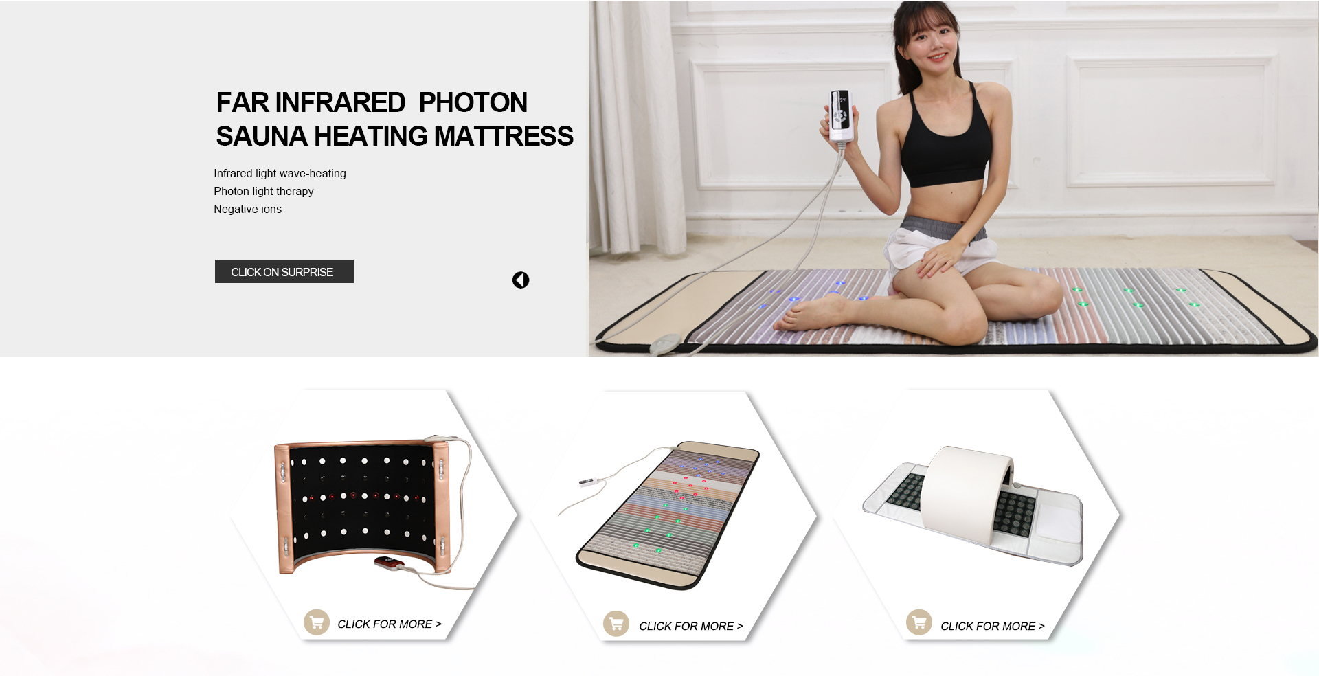 Adjustable Thermostat Far Infrared Heating Mat Jade Tourmaline Gemstone Thermal