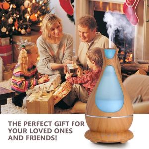 Aroma Humidifier 12W 400ML Ultrasonic Essential Oil Diffuser