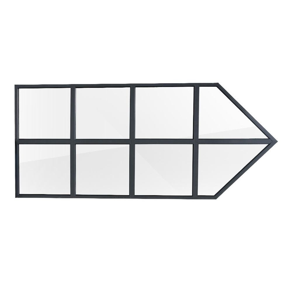 Custom Aluminum Fixed Glass Window Sound Insulation Curtain Wall Picture Windows
