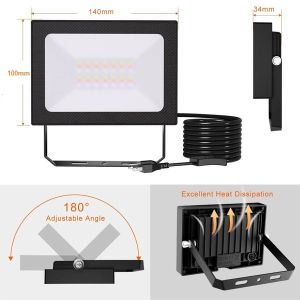 RGB Waterproof LED Flood Light With Remote Control 25w Dimmable