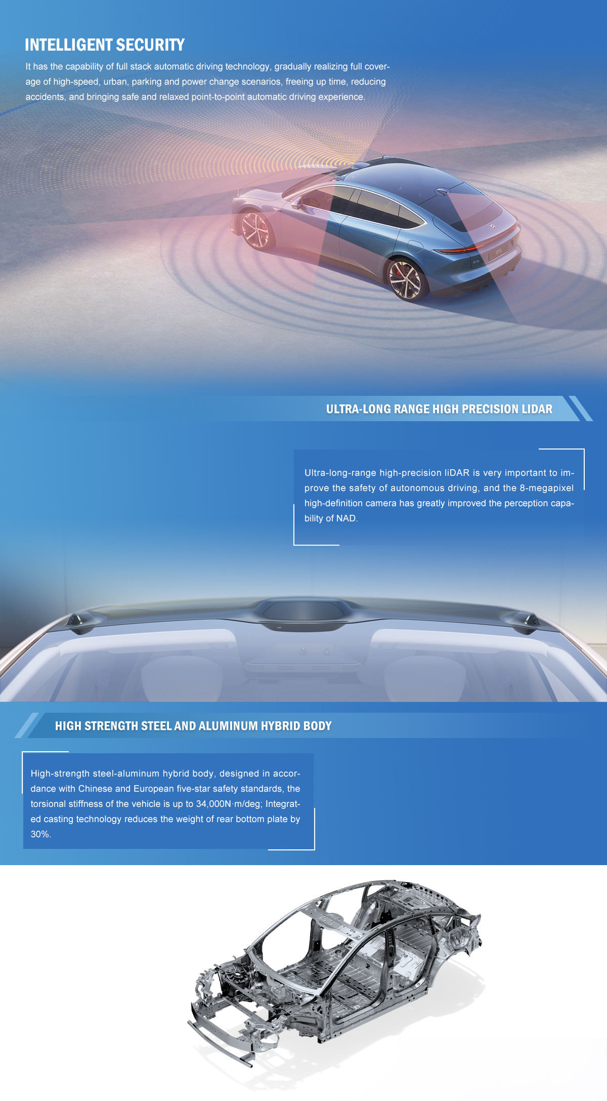 200km/h High Performance Electric Cars Nio ET5 Left Steering Luxury Electric Sedans