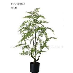 OEM ODM Plastic Fern Plants 100% Botanically Accurate Structure Waterproof