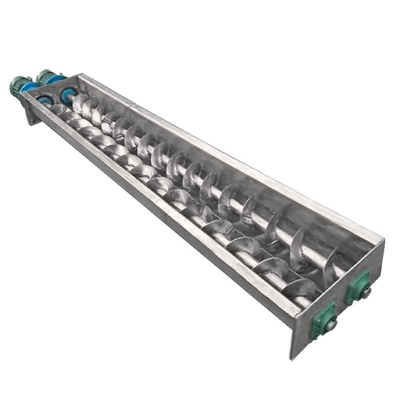 High Performance Screw Auger Conveyor For Building Material Shops Manufacturing Plant And More Customizable