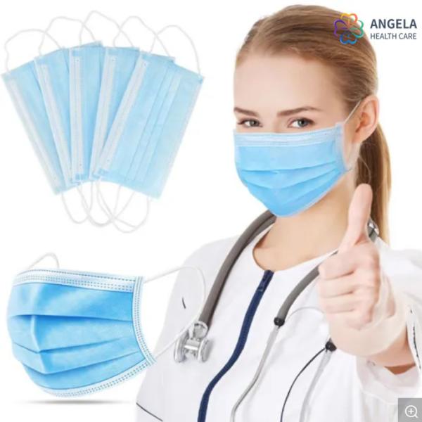 Stock Anti Virus 3ply Non Woven Disposable Dust Civil Protective Respirator