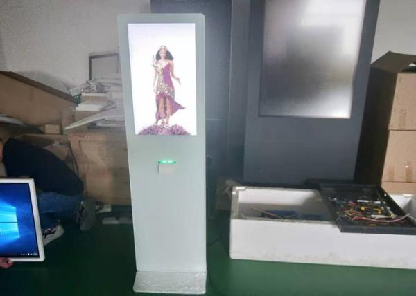 High gloss white large 42 inch infrared touch information kiosk touch screen
