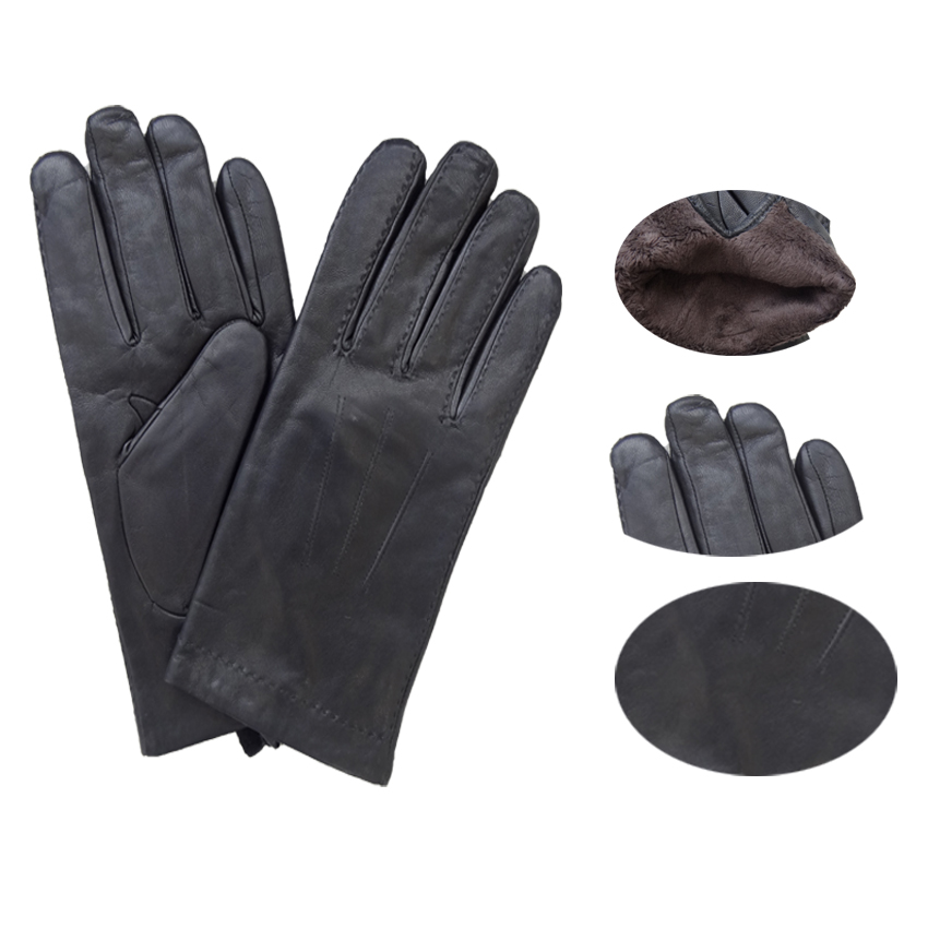 Soft fashion classical leather gloves