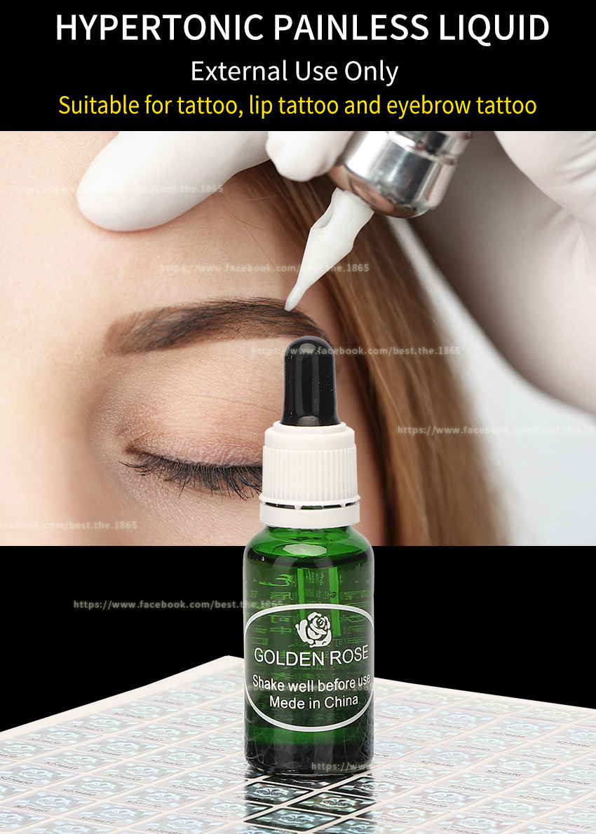 Golden Rose Tattoo Anesthetic Numbing Liquid Eyebrow Tattoo Numbing Cream