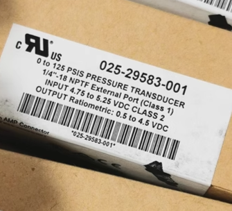 025-29583-000 YK High-Precision Pressure Transducer 0-2000 PSI 4-20mA ±0.25% FS