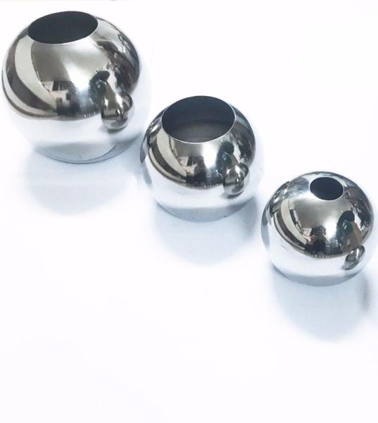 50MM * 25.5 MM Metal Ball With Hole , SS304 Stainless Steel Hollow Ball With
