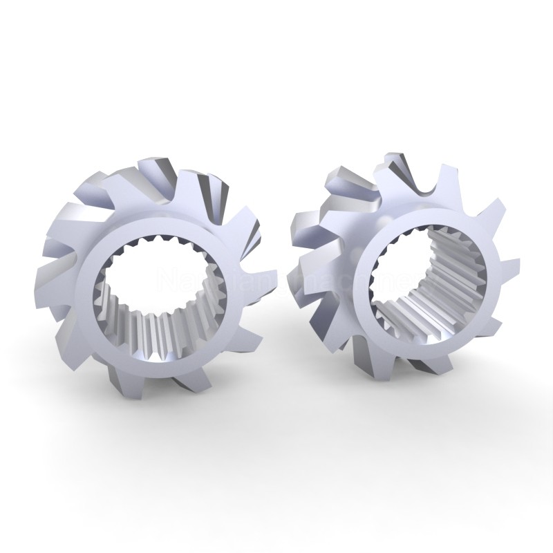 Twin Screw Extruder Toothed Mixing Elements Customized Size Industrial Extrusion Machine Parts