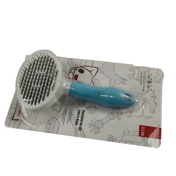 Large Deshedding Self Cleaning Pet Comb Brush For Shedding With Button Hair