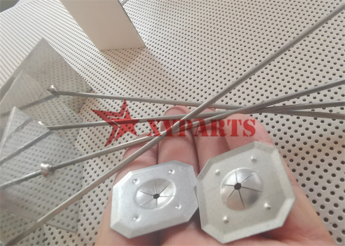 Air Condition Galvanized Steel Self Stick Insulation Nails With Metal Clips