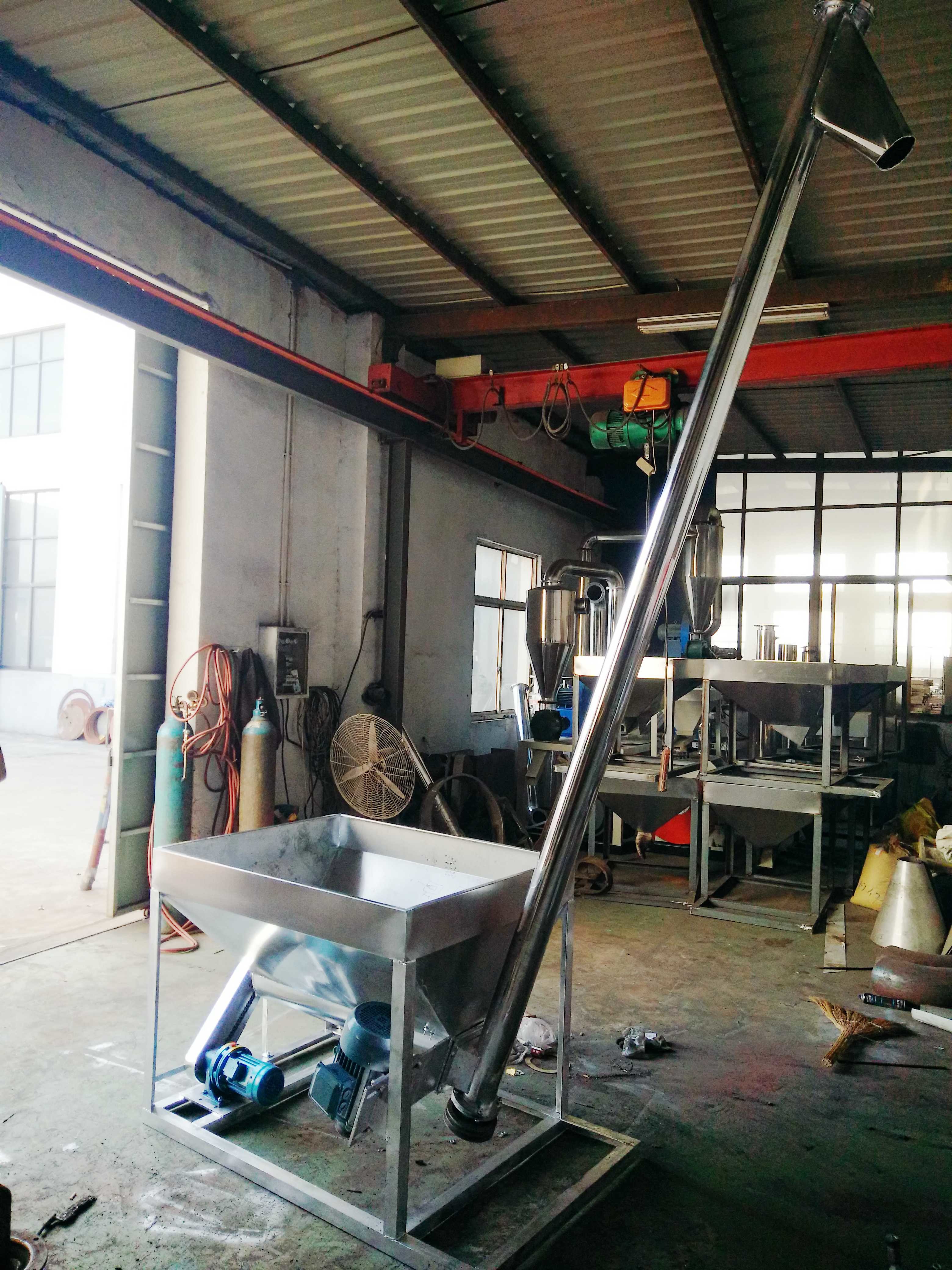 2.2kw 500kg / H Powder Feeder Machine Plastic High Speed Anti Adhesive