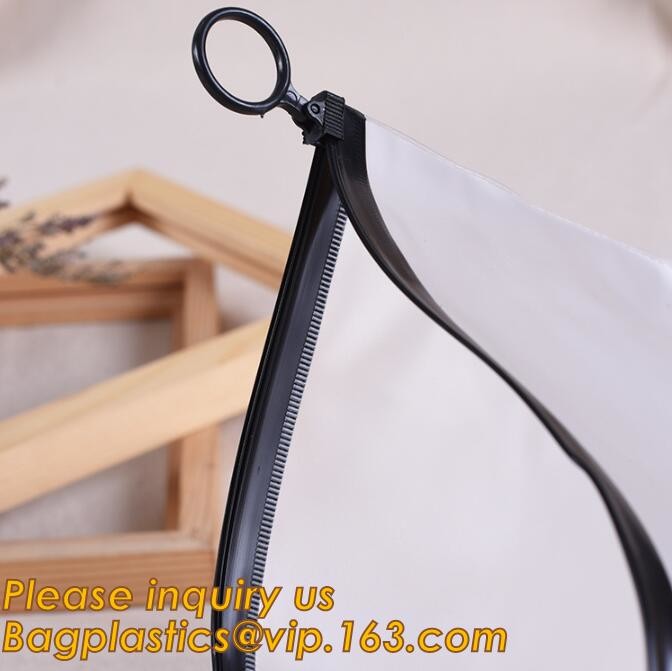Plastic Bag OEM Custom PVC Loop Handle Image Printed Plastic Shopping Bag,Promotional Clear Waterproof Plastic Cosmetic