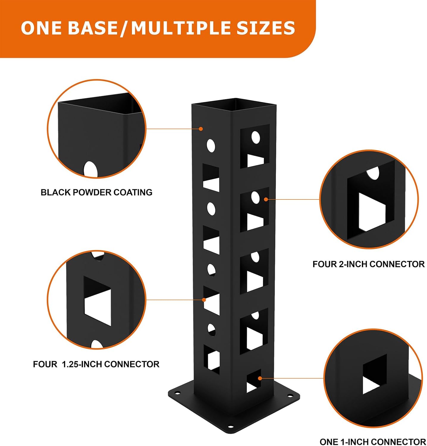 1.25" 2" Trailer Hitch Receiver Hanging Garage Organizer Wall Mounted Hitch Receiver Bike Rack Cargo Rack Storage