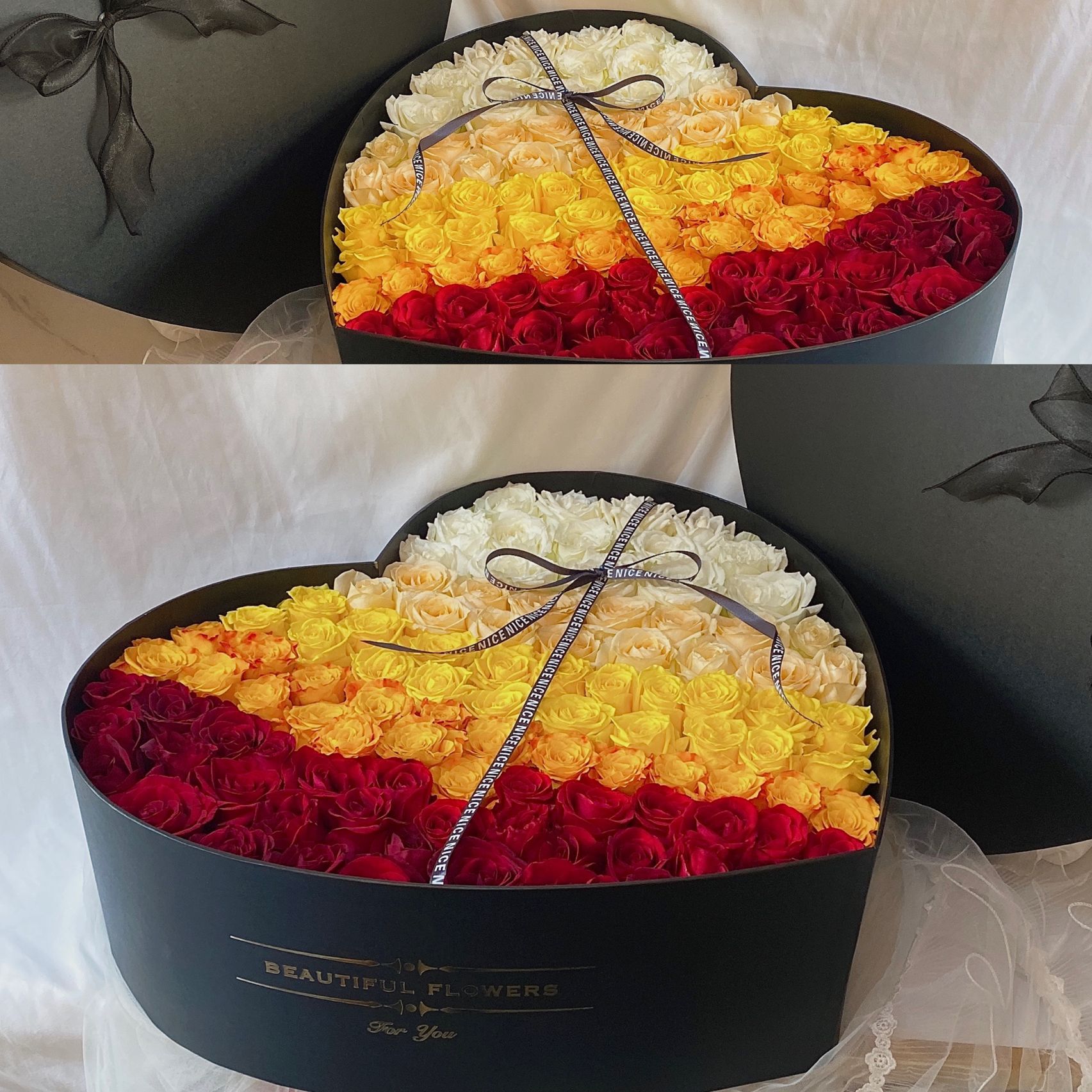 Custom Luxury Heart-Shaped Gift Boxes for Flowers and Love Decoration Photo Frame