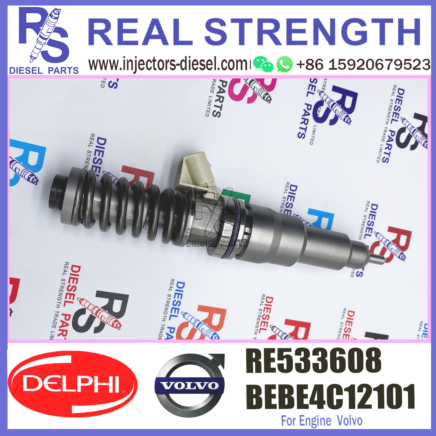 Common Rail Injector RE533608 BEBE4C12101 Diesel Injector RE533608 for Diesel Engine