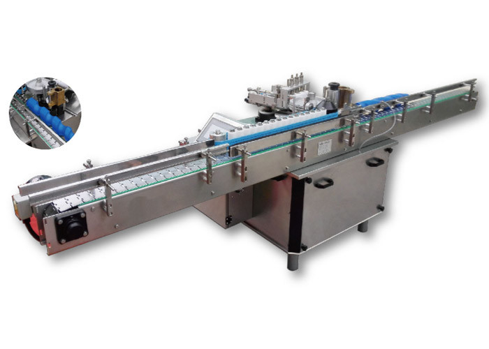 Beer / Wine Bottle Labelling Machine Synch Printing With Simple Design