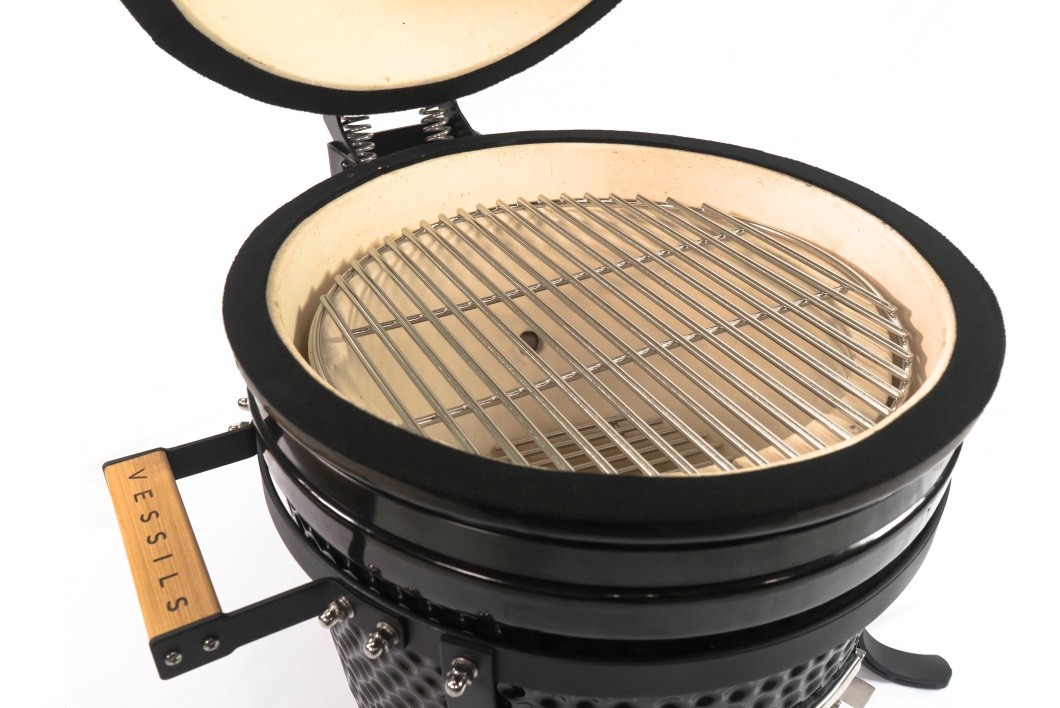 Middle Charclal BBQ Ceramic 38cm 15 Inch Kamado Grill Garden