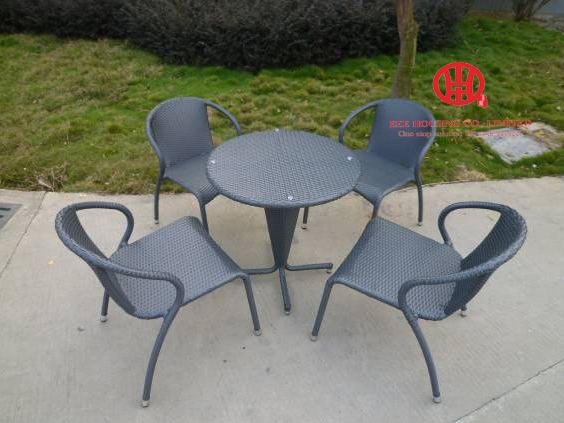 Modern Outdoor Furniture Rattan Dining Set Restuarant Furniture For Sell