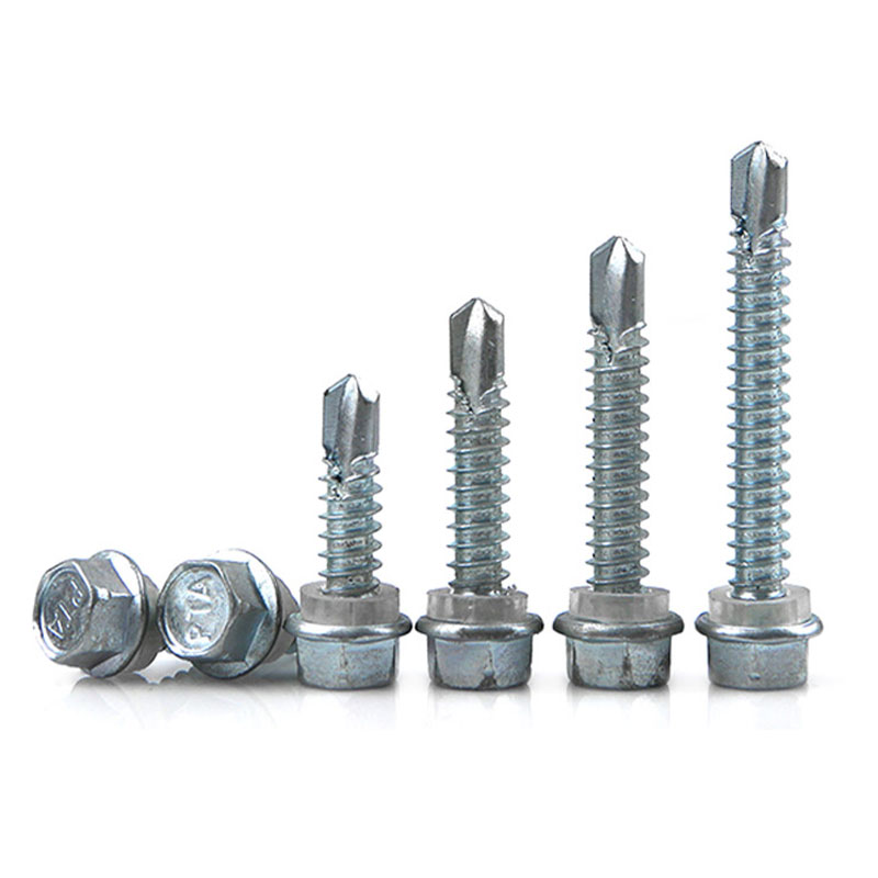 304 Stainless Steel Self-Drilling Hex Head Flange Screw for INCH Measurement System
