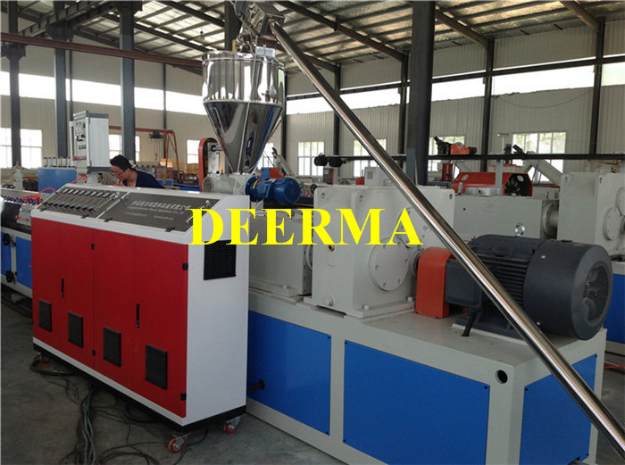 PLC Controlled WPC Decking Production Machine for L20000*W2100*H3200mm WPC Profiles