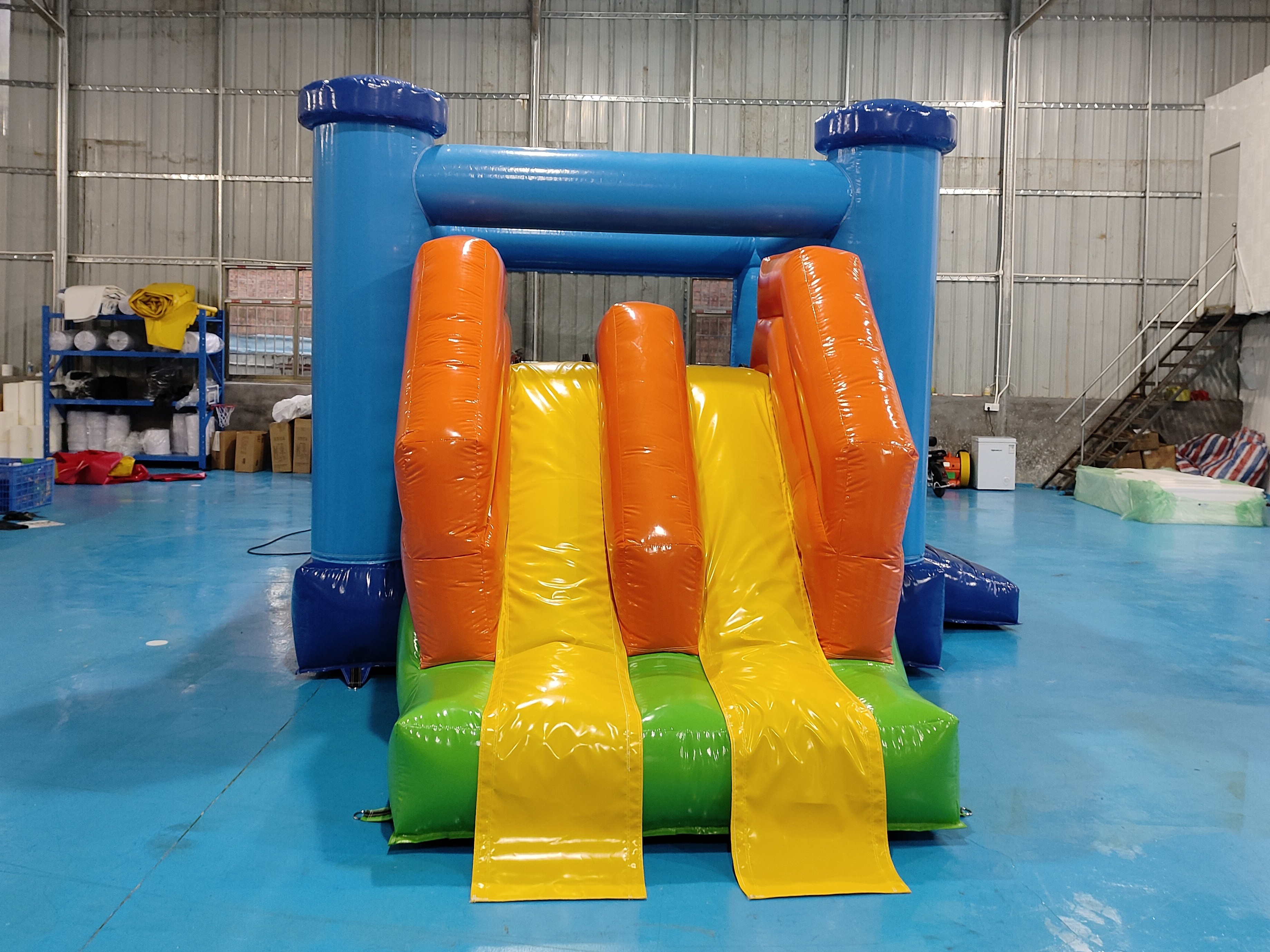 Hot Sale Inflatable Bounce House With Slide Combo Inflatable Bouncy Castle With Dry Slide For Kids