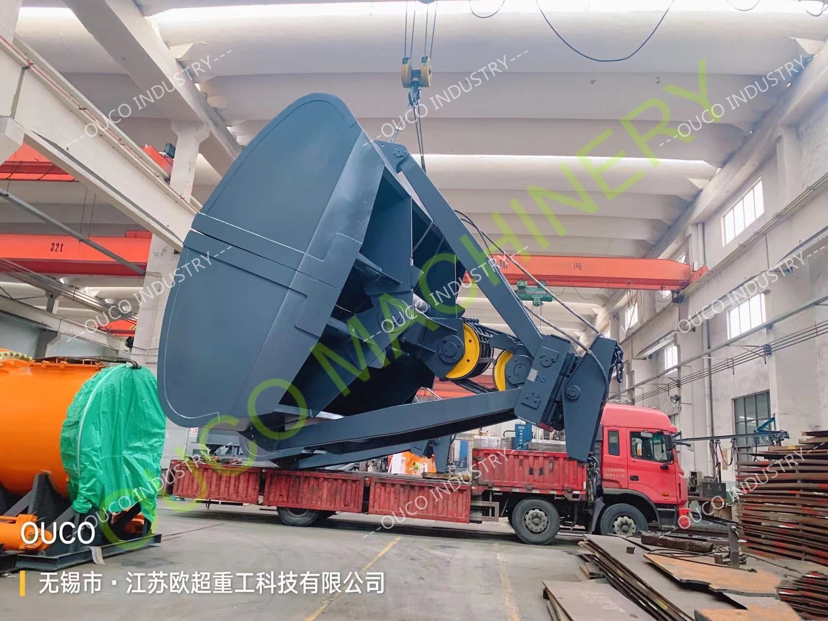 27 Cubic Clamshell Mechanical Grab Bucket Nm 500