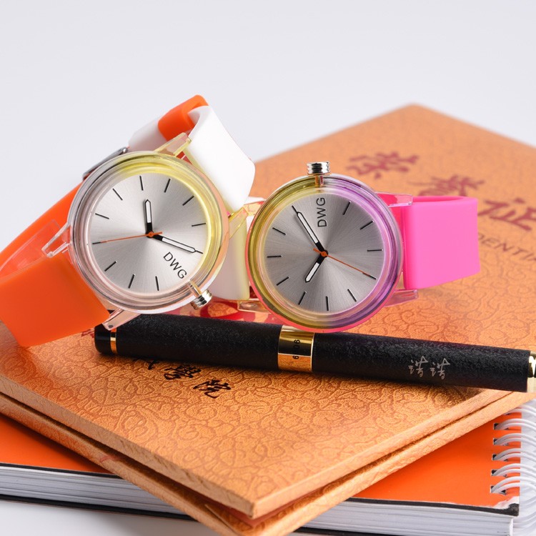 Promotional Elegance Silicone Sports Watch For Ladies Logo Debossed