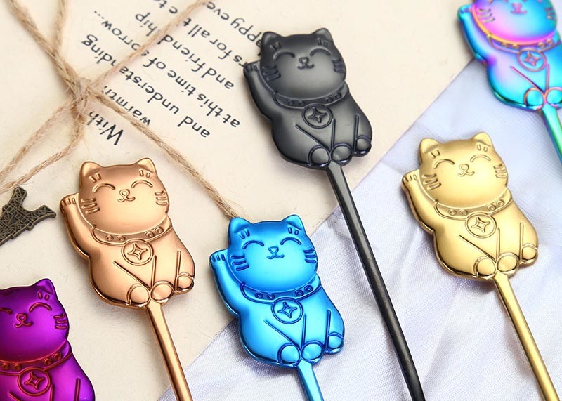 High End Creative Cute Cat Spoon / Gift Coffee Stirring Spoon Wear Resistance