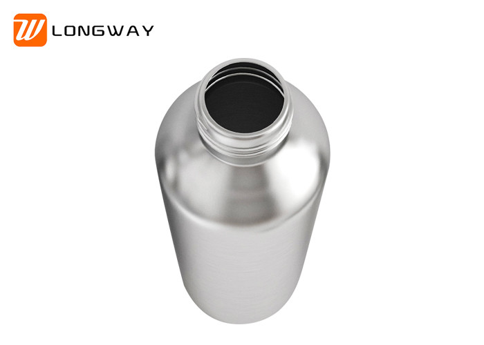 Aluminum fine mist trigger spray bottles round empty cosmetic industrial packaging