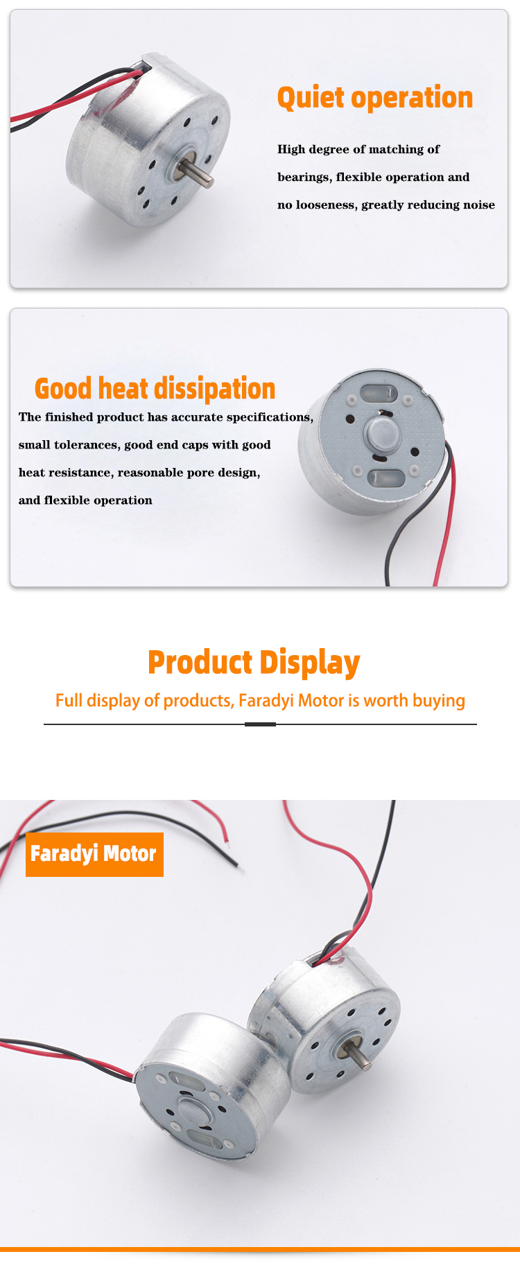 Faradyi Customized 3v 12v 5w 10w Micro Free Energy Generator Torque Hight Low Rpm Bldc Brushless Permanent Magnet Mini Dc Motor