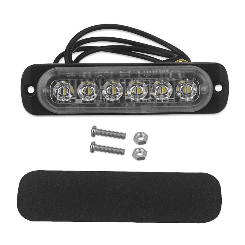 6LED Car Side Marker Lights Trucks Strobe Lamp LED Flasher Warning Lights