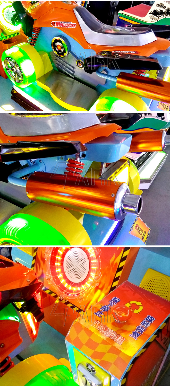 Epark Malaysia Electronic coin operated racing car game Machine with interactive rocking seat