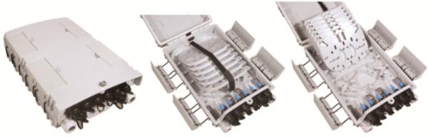 Plastic fiber optical distribution box,330X210X87mm,wall-mounted(Indoor&outdoor)