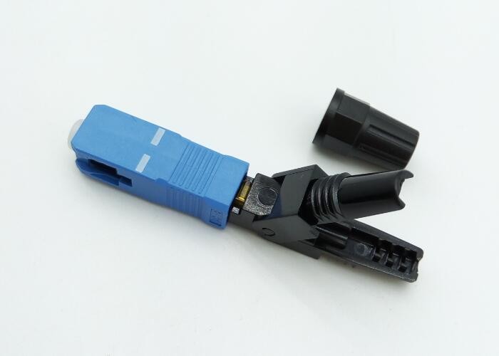 2 X 3 mm Cables Field Assembly Connector , SM / MM LC Fiber Optic Connector