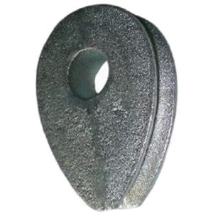 China DIN3091 Wire Rope Cable Crosby Solid Thimble M8 To M40 0.122 - 12.74 Kg/Pc on sale