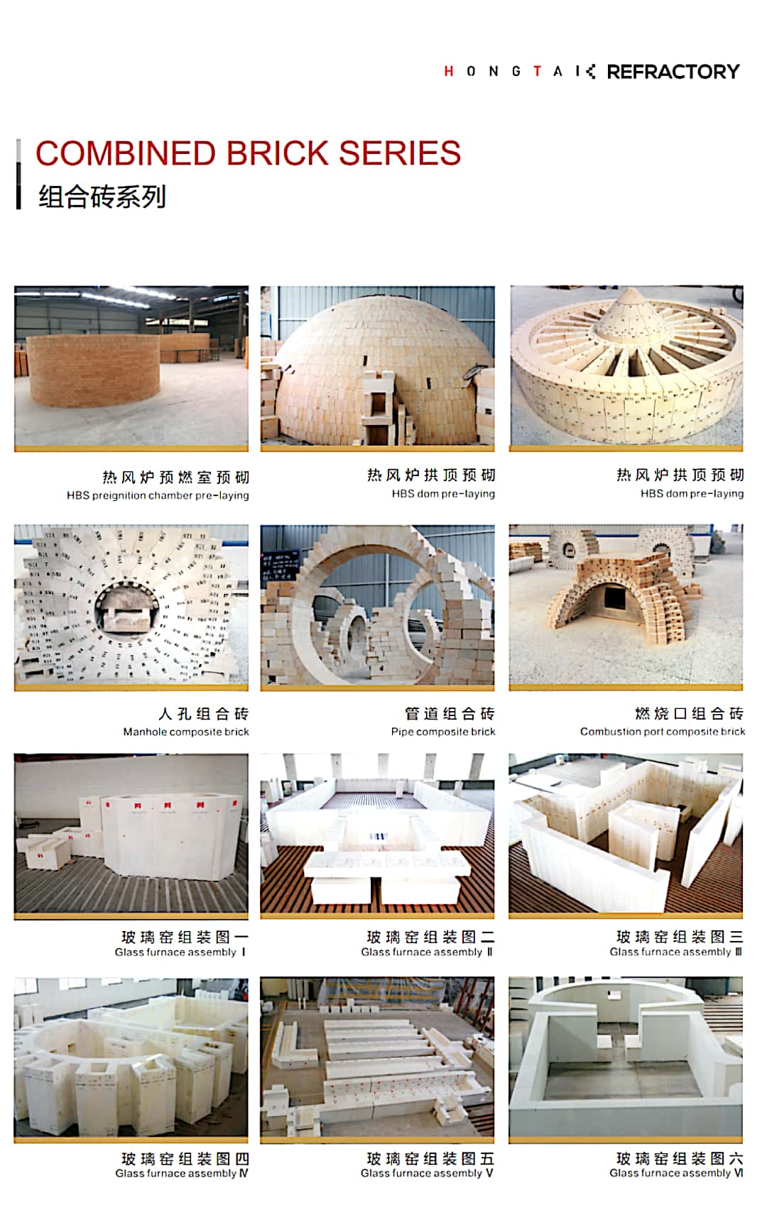 Hot Blast Furnace Checker Silica Brick with SiO2 Content 95% and Refractoriness 1790C