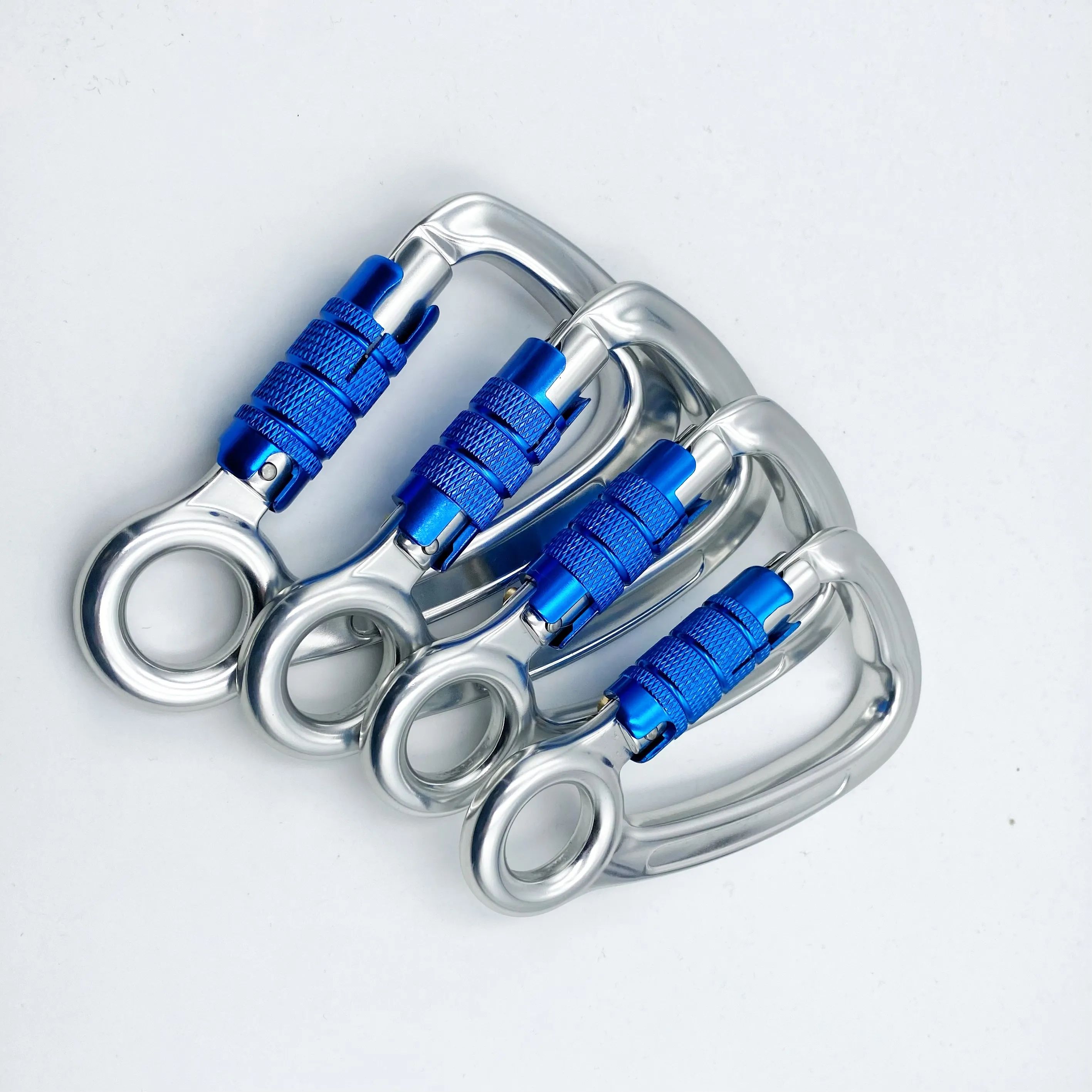 Heavy Industry Aluminum Carabiner 30KN Auto Mountain Climbing Swivel Clip Snap Hook