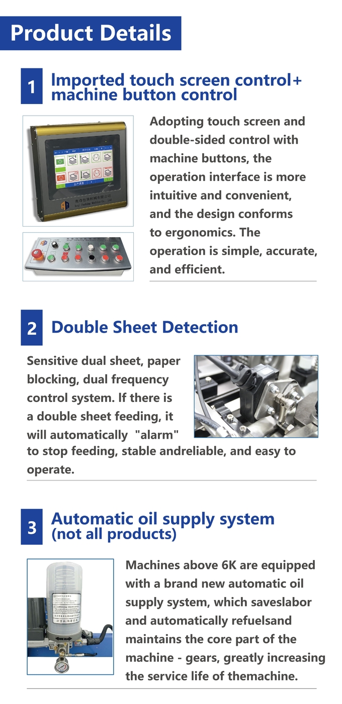 Automatic Brochure Paper Leaflet Folding Machine Paper Cross Folder Equipment