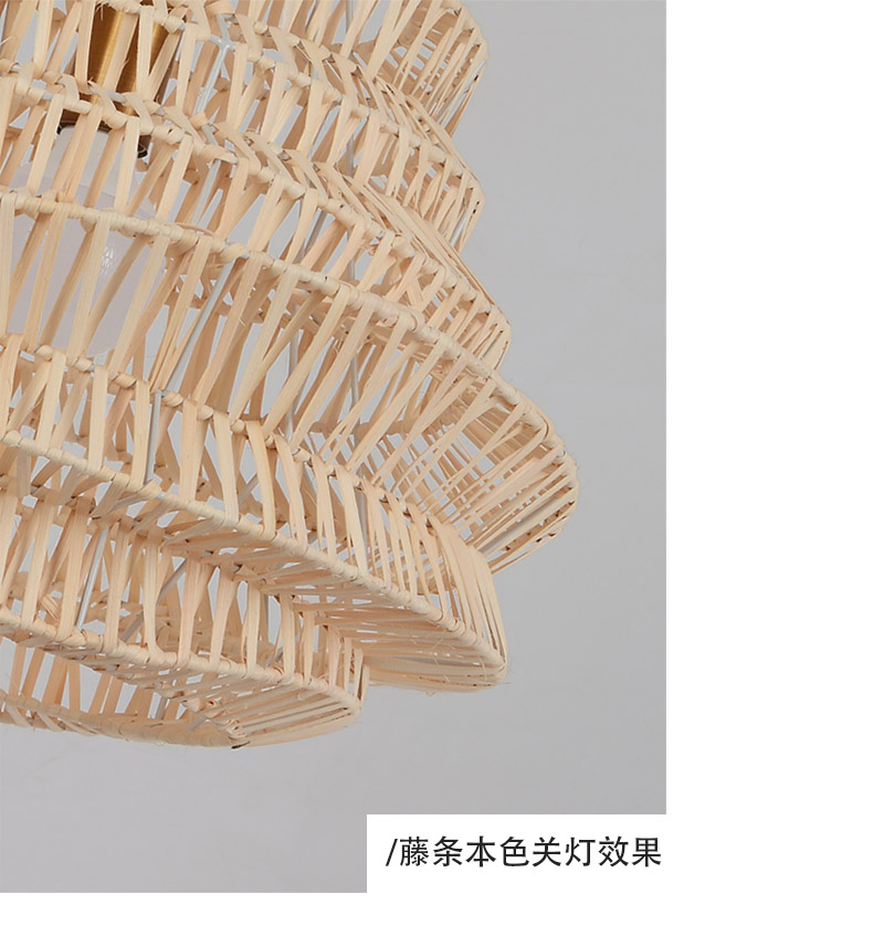 Southeast Asia Creative Rattan Chandelier Handicraft Lamp Design Natural island pendant light(WH-WP-84)