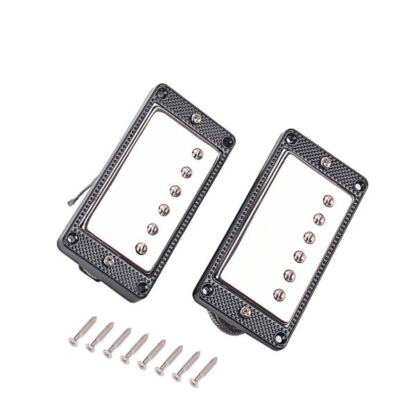 Alnico 5 Chrome Metal Humbucker Pickup Double Coil 13~14kΩ For LP Guitar With