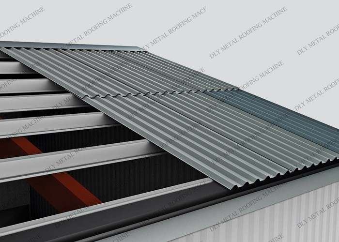 Automatic Control System Corrugated Roofing Machine 6000mm Roof Tile Roll Former